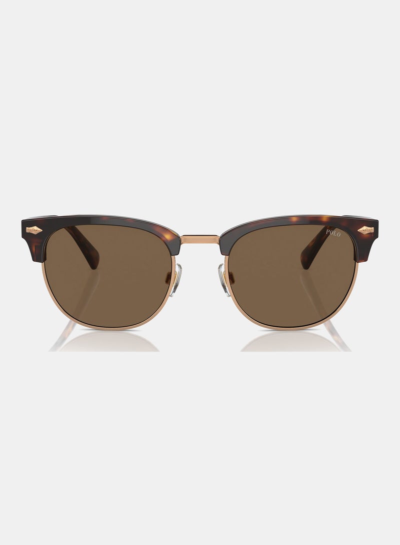 POLO RALPH LAUREN Semi-Rimless Round Sunglasses 0PH4217 - Image 5